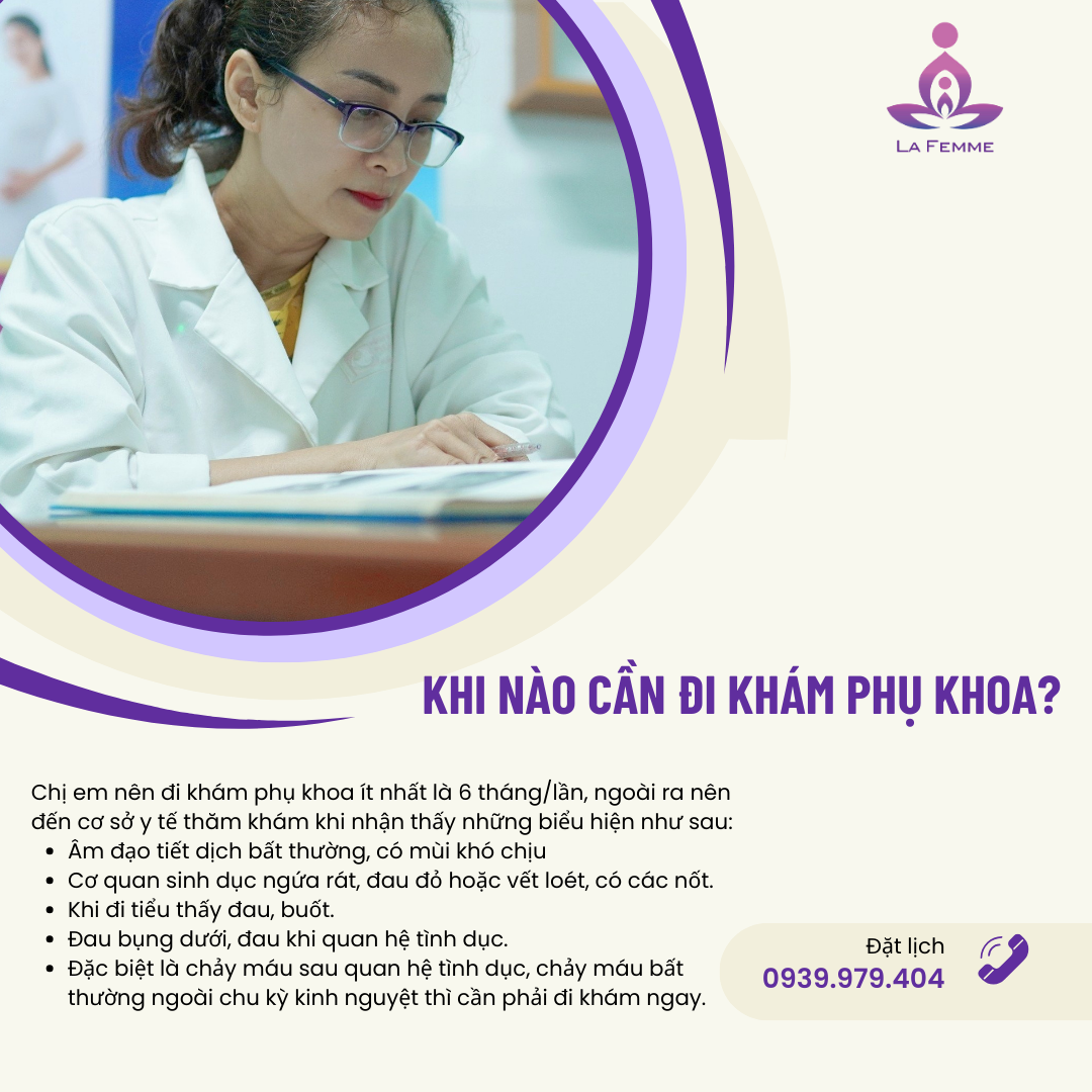 Khi nào cần đi khám phụ khoa?