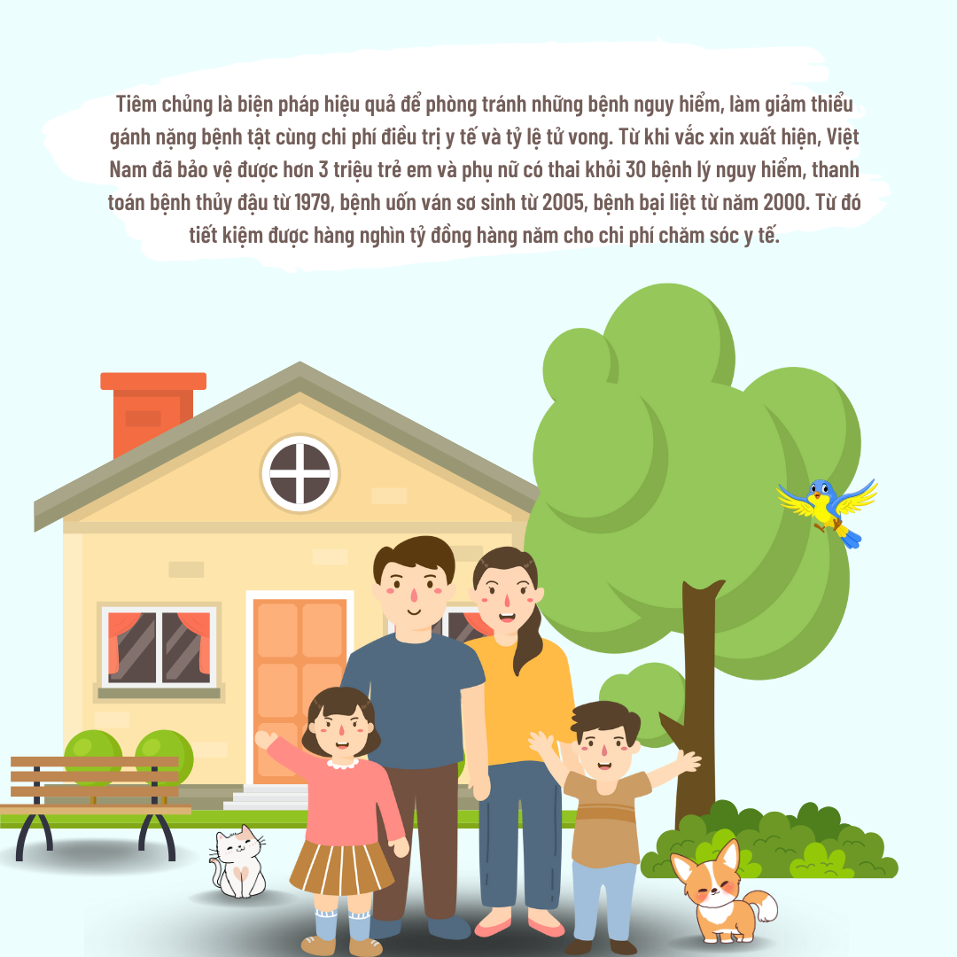 Tiêm chủng chìa khóa vàng nâng cao sức khỏe gia đình