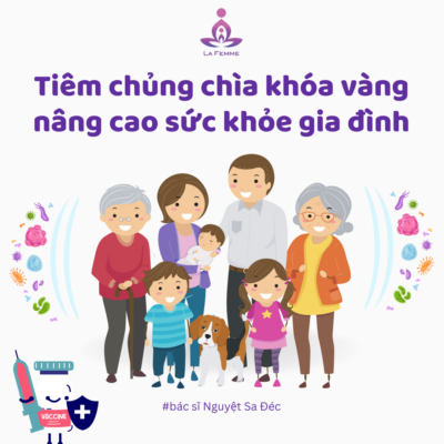 Tiêm chủng chìa khóa vàng nâng cao sức khỏe gia đình