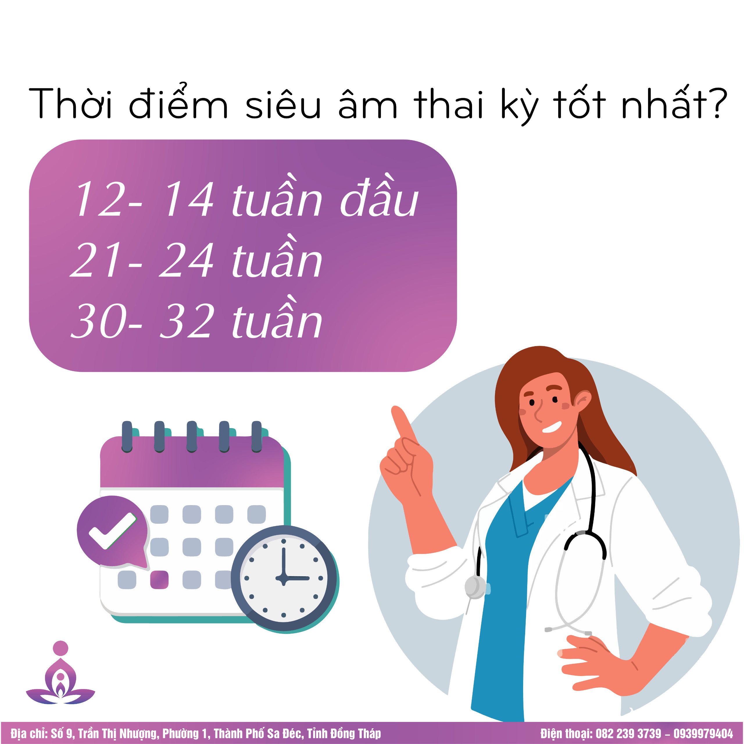 Thời điểm siêu âm thai kỳ tốt nhất